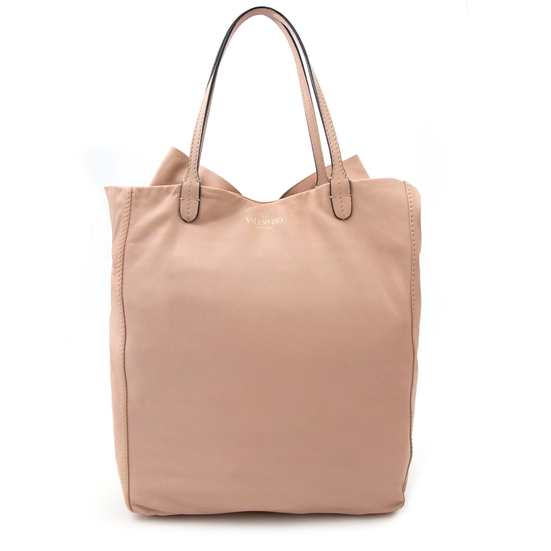 Valentino Blush Roze Leren Strik Tote