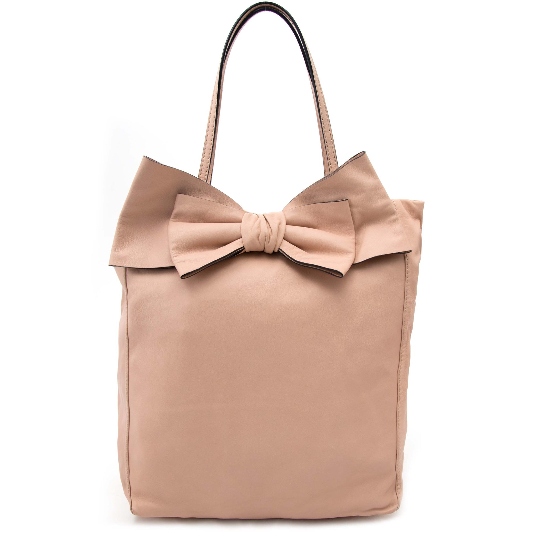 Valentino Blush Roze Leren Strik Tote