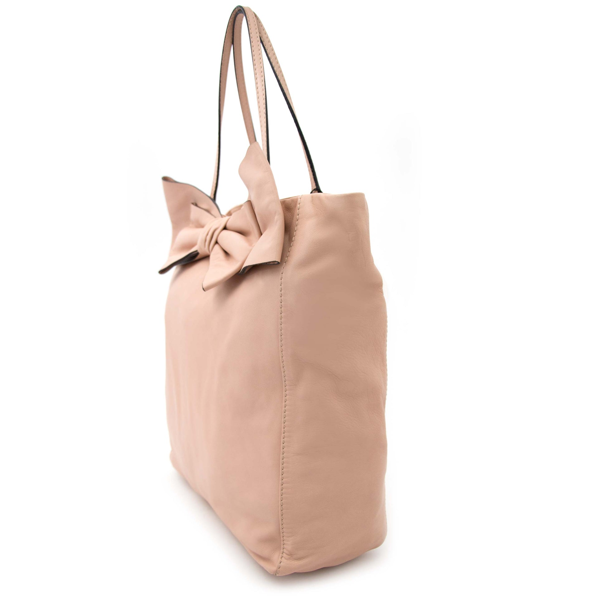 Valentino Blush Roze Leren Strik Tote