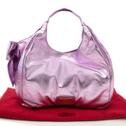 Bent u op zoek naar een authentieke Valentino Metallic Pink Nuage Bow Tote?