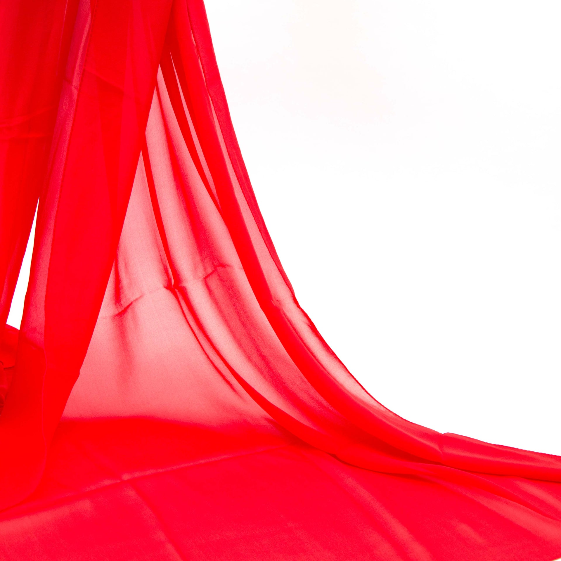 Versace Red Silk Scarf