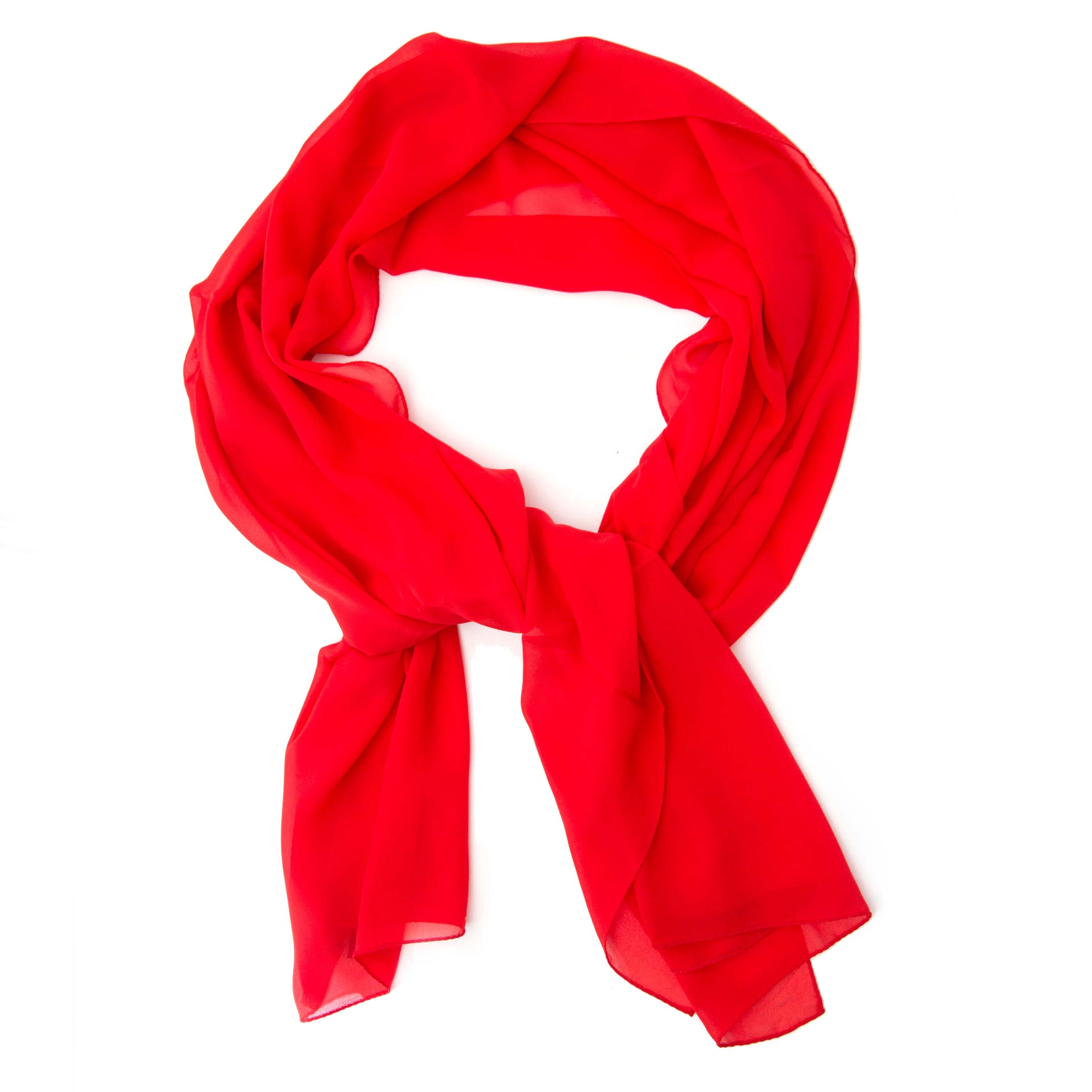 Versace Red Silk Scarf