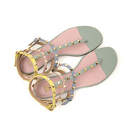 Valentino Rockstud Pastel Sandals
