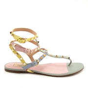 Valentino Rockstud Pastel Sandals