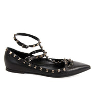 koop Valentino Black Rockstud Flats - Size 39,5 bij labellov aan de beste prijs