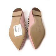 achetez Valentino Black Leather Rockstud Flats - Size 38,5 chez labellov et payez secure on ligne