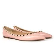 buy Valentino Baby Pink Rockstuds Flats - Size 38 at labellov and pay save online