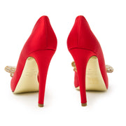 Valentino Jewelry Couture Satin d'Orsay Pumps kopen in Antwerpen