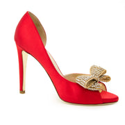 Buy your authentic Valentino Jewelry Couture Satin d'Orsay Pumps for the best price