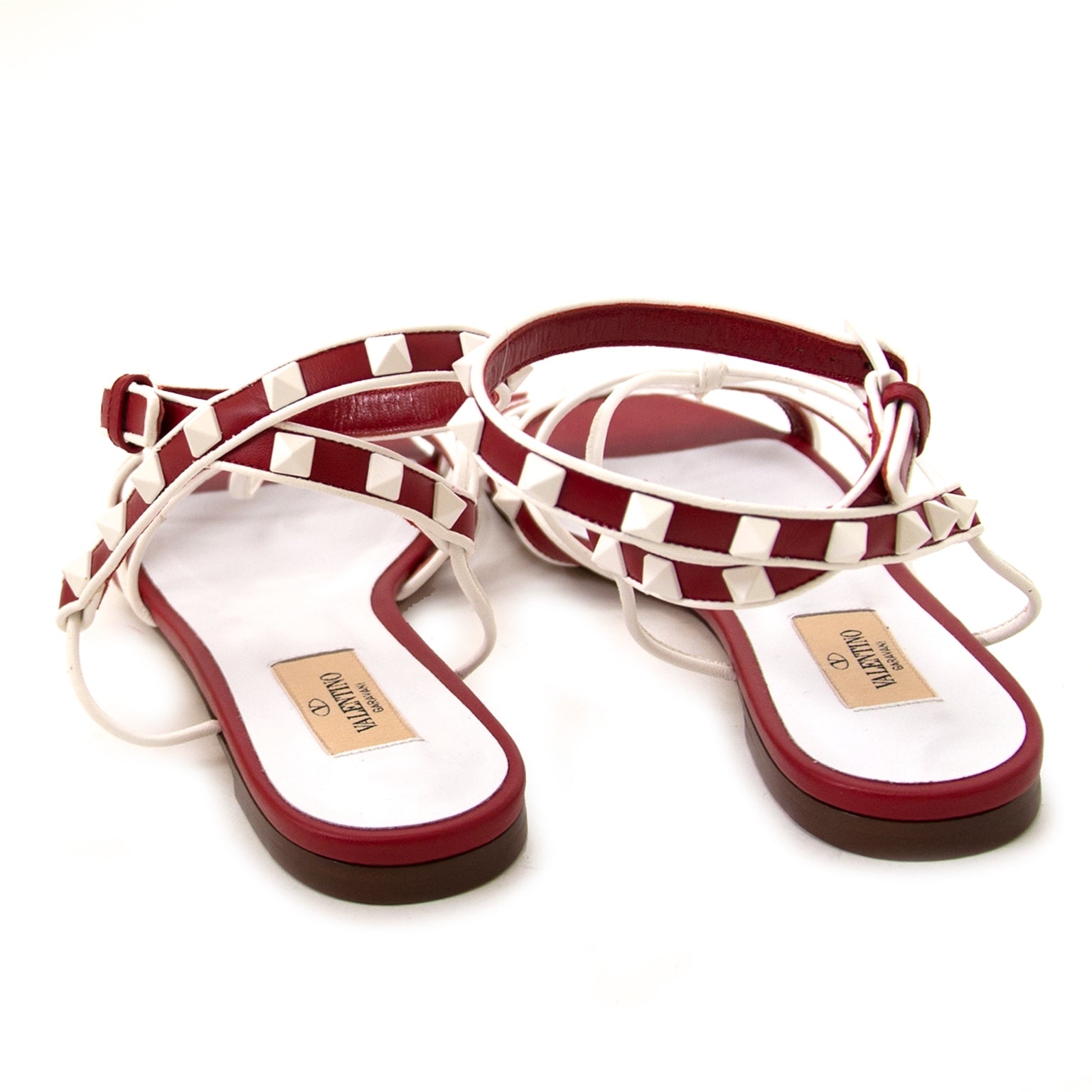 Koop authentieke valentino rockstud sandalen bij labellov vintage mode webshop belgië