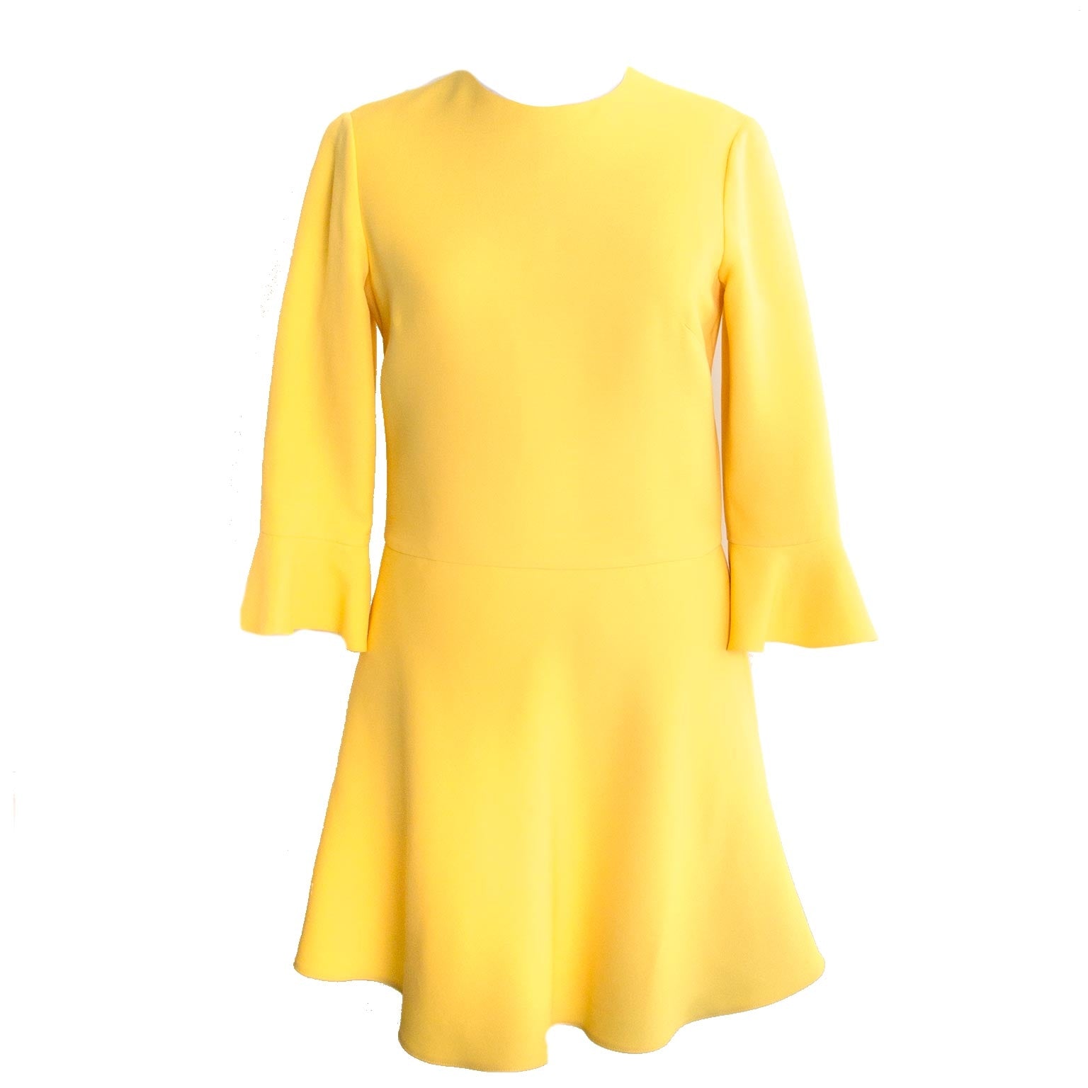 buy authentic valentino yellow dress at labellov vintage fashion webshop belgium