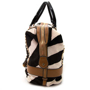 Valentino Zebra Motive Pony Hair Leather Studded Bag kaufen second hande