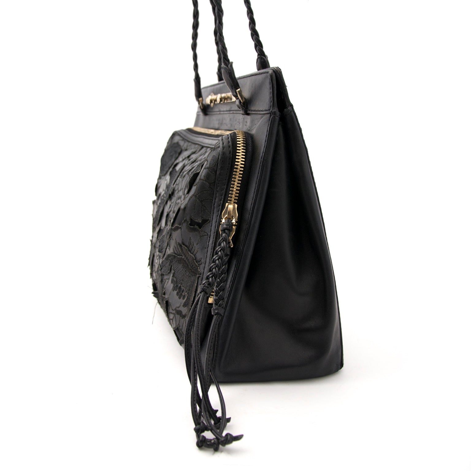 Valentino Black Lace Flower Bag at the best price 2017