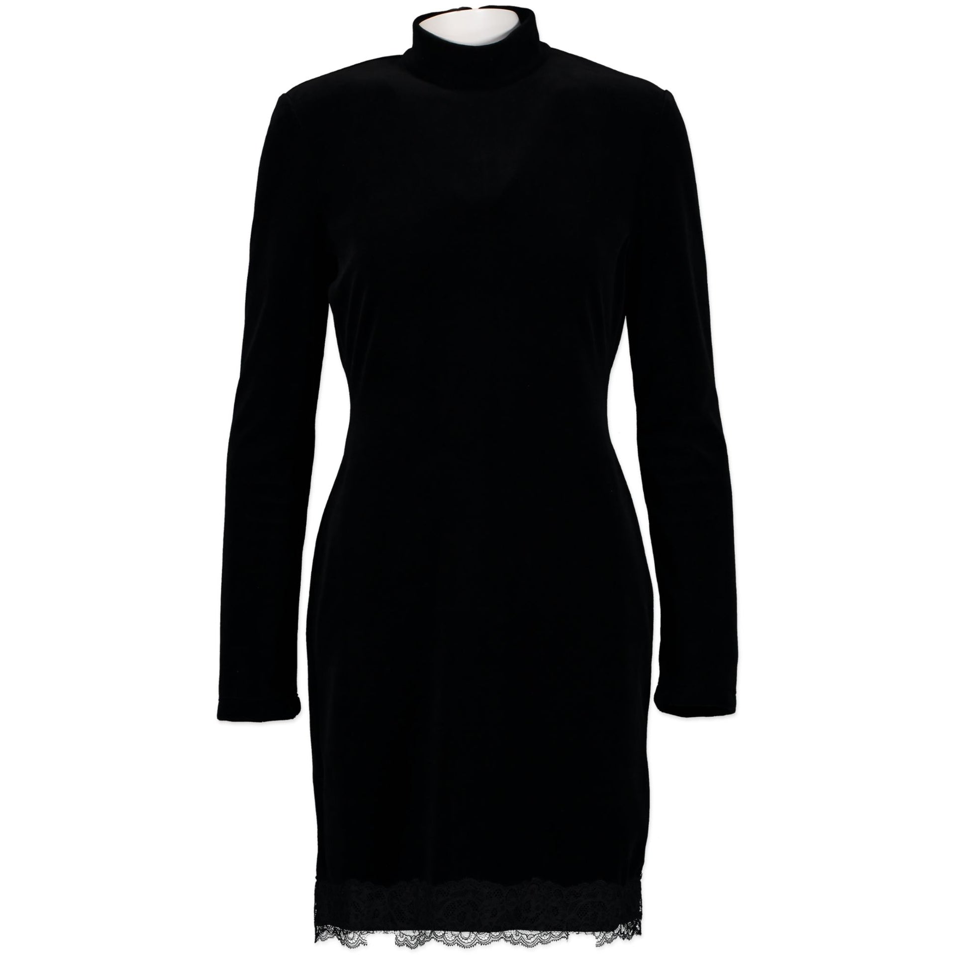 Red Valentino Velvet Longsleeve Bodycon Dress - Size L