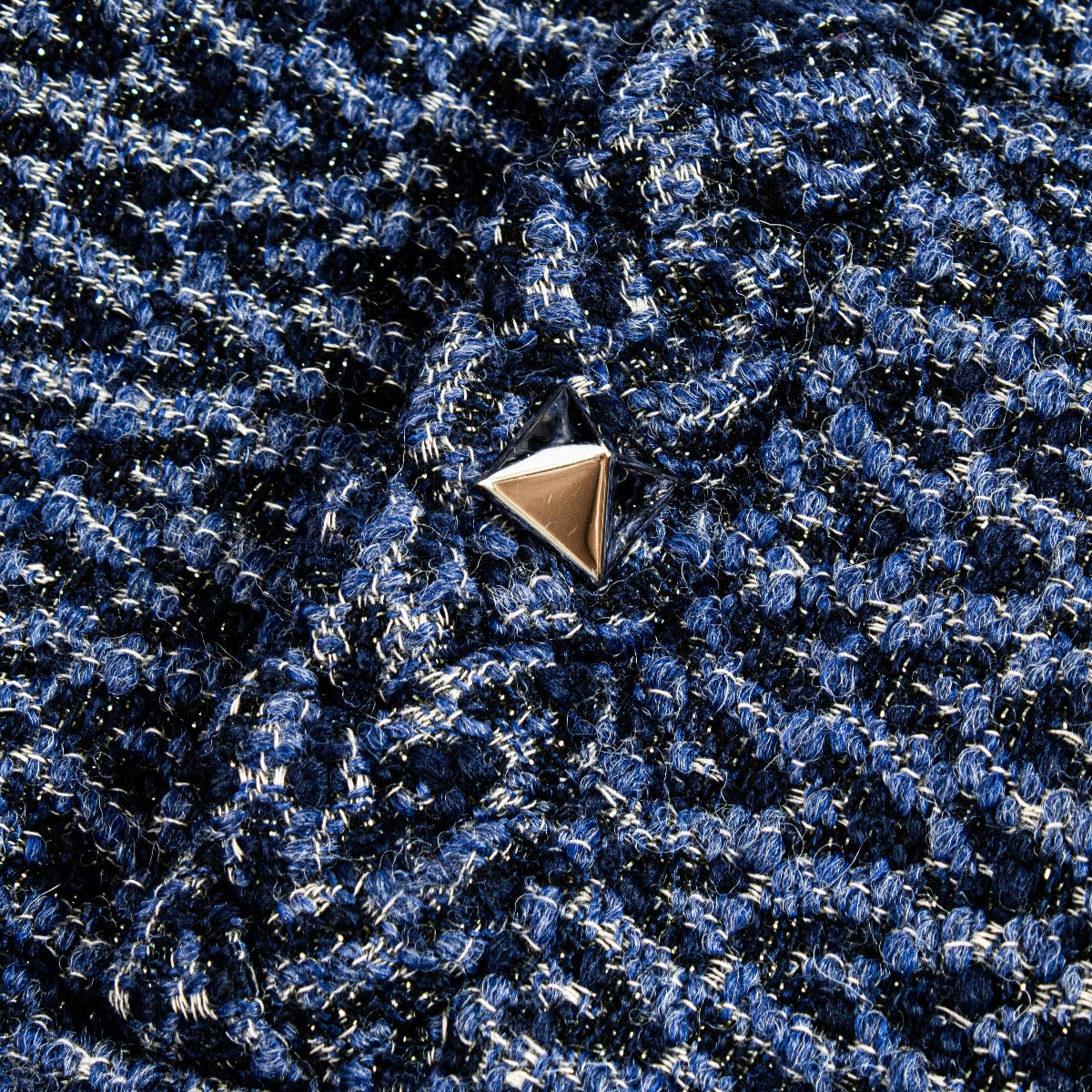 Veste cloutée Valentino Blue Tweed Roman - Taille IT40