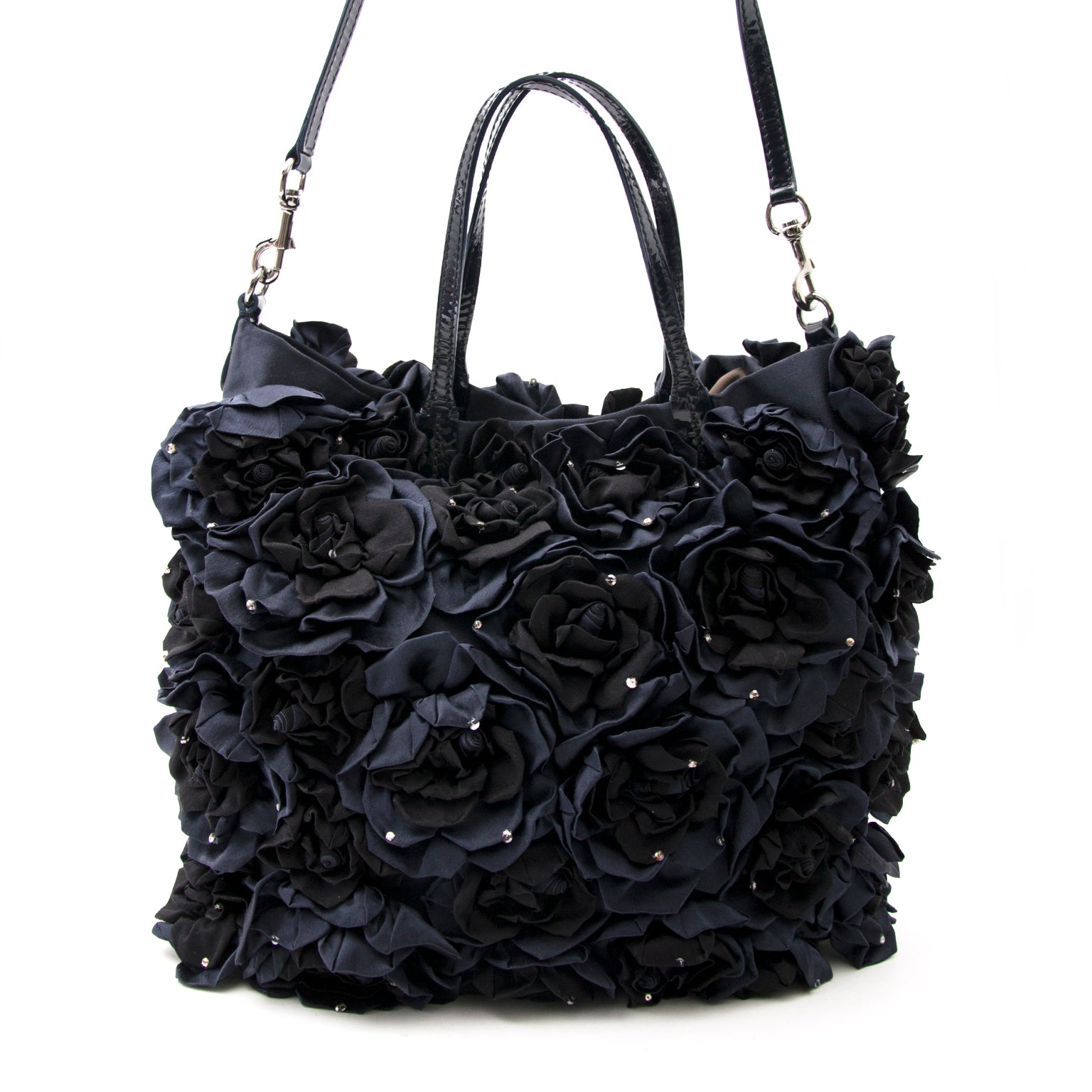 Valentino Dark Blue Buisson Rose Tote at the best price 2017