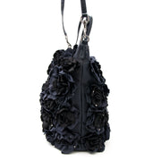 Shop safe online aan de beste prijs Valentino Dark Blue Buisson Rose Tote bij Labellov.com