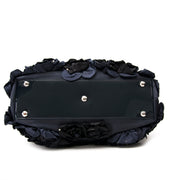 Acheter en ligne chez Labellov.com Valentino Dark Blue Buisson Rose Tote