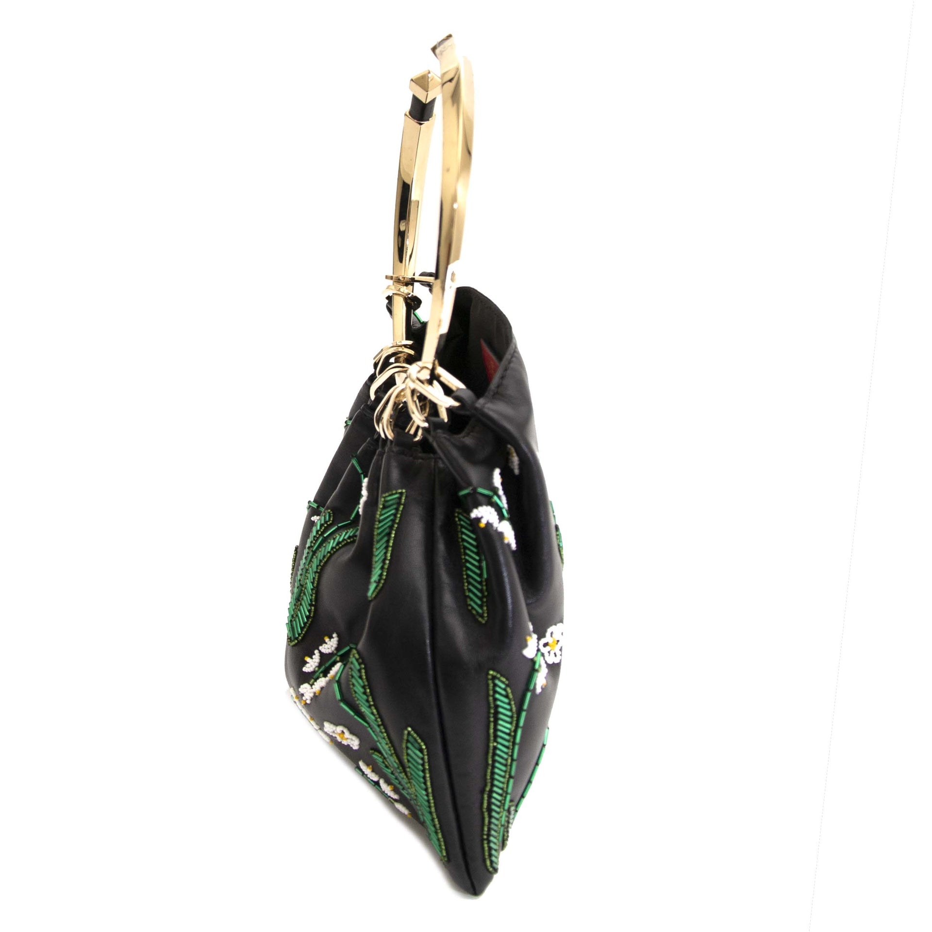 Koop authentieke tweedehands Valentino Ring Handle Floral Embellished Bag bij online webshop LabelLOV