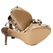 Valentino Python Bow Heels - size 39.5 t koop bij labellov tweedehands luxe
