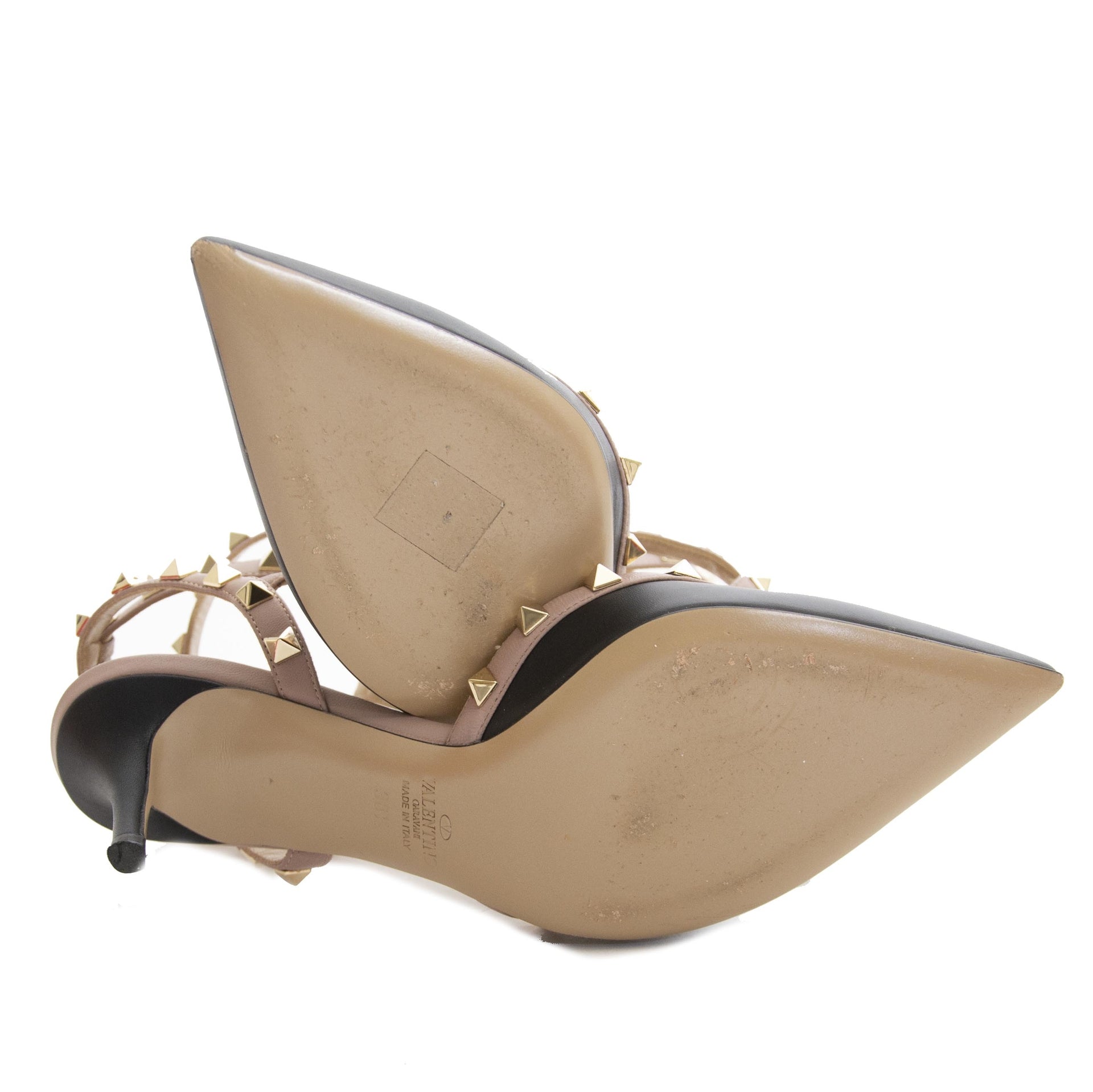 Talons en cuir Rockstud Valentino - Taille 38,5