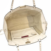 Valentino Garavani White Rockstud Leather Tote bent u op zoek naar een authentieke designer handtas?
