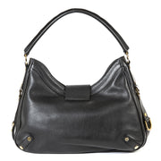Versace Black Leather Shoulder Bag now for sale at labellov vintage fashion webshop belgium
