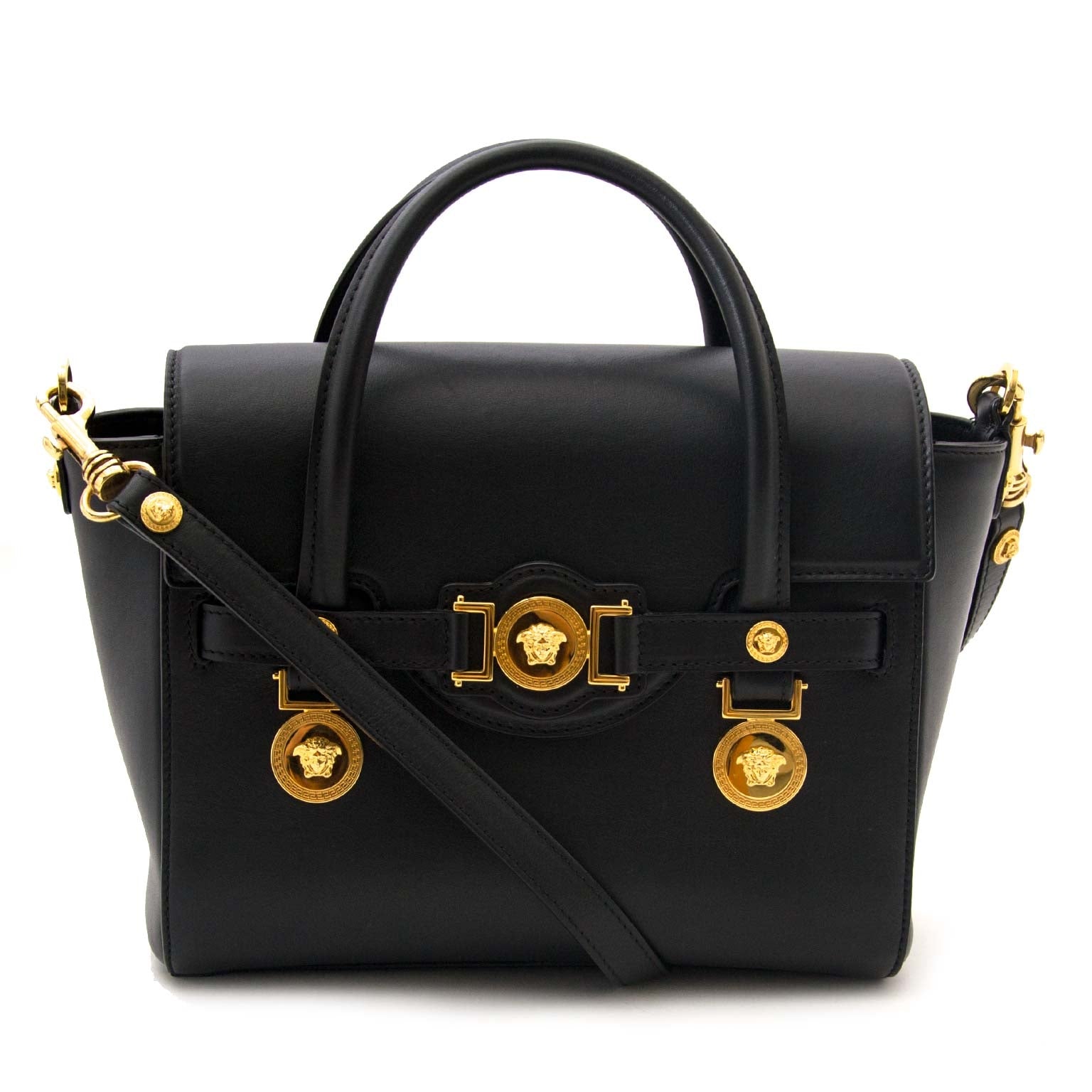 Versace Black Signature Crossbody Bag