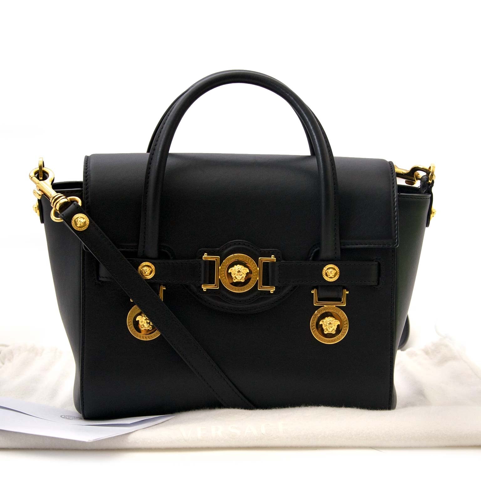 Versace Black Signature Crossbody Bag