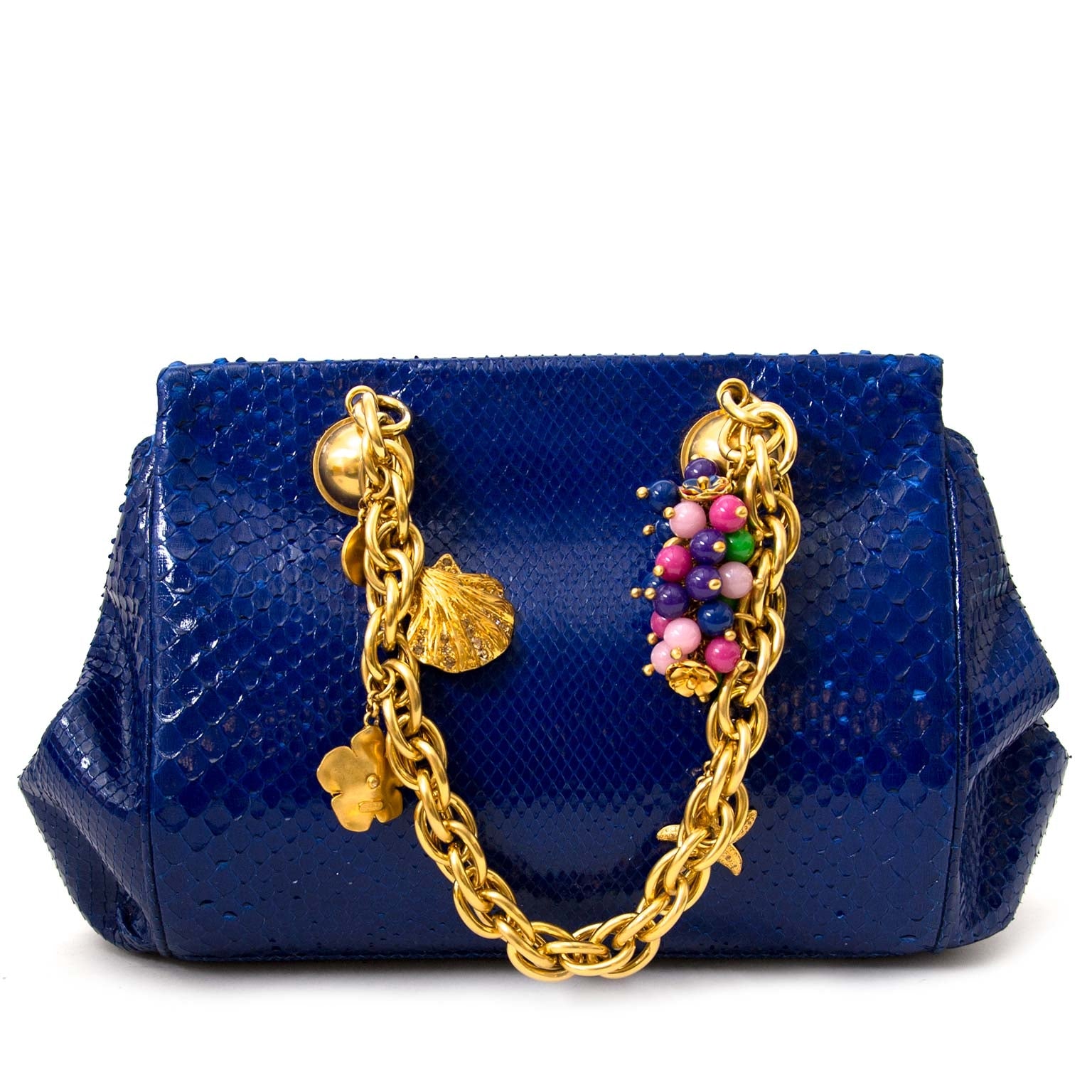 Vendre des sacs authéntiques de Versace python seconde-à-main à Labellov vintage webshop de mode