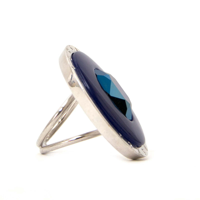 acheter en ligen seconde main Versace Blue Gem stone Ring