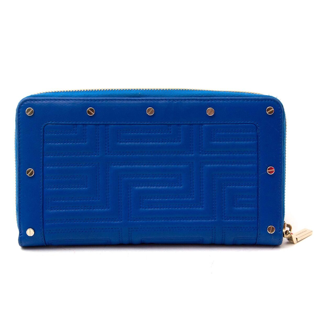 Achetez un authentique Gianni Versace portefuille dans le couleur bleu pour le bon prix chez LabelLOV.