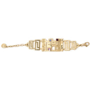 versace gold-toned armband met steentjes nu te koop bij labellov vintage mode webshop belgië