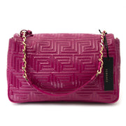Versace Couture Fuchsia Patent Shoulder Bag Buy authentic designer versace secondhand bags at Labellov at the best price. Safe and secure shopping. Koop tweedehands authentieke versace tassen bij designer webwinkel labellov.