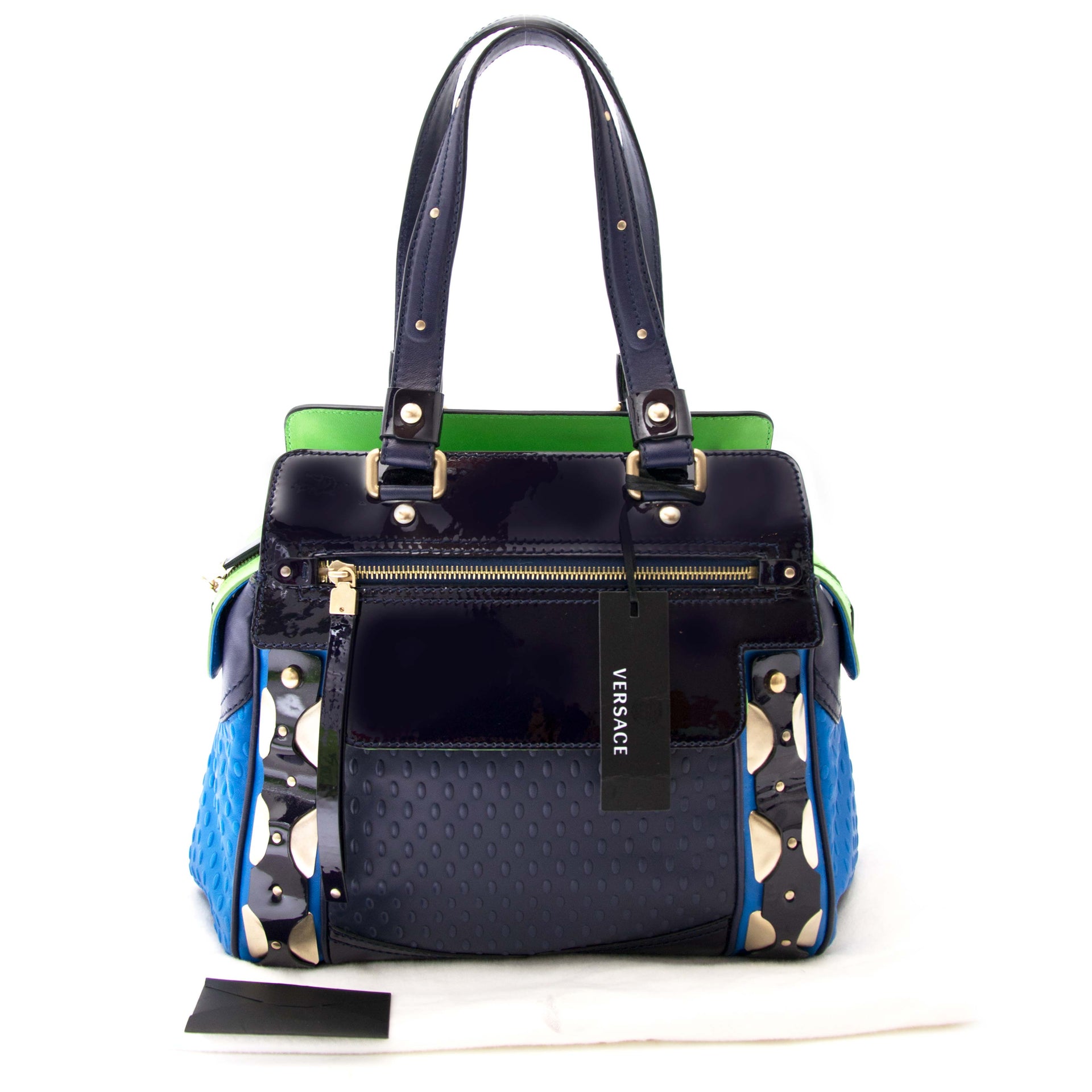 buy your Versace Colorblock Shoulder Bag