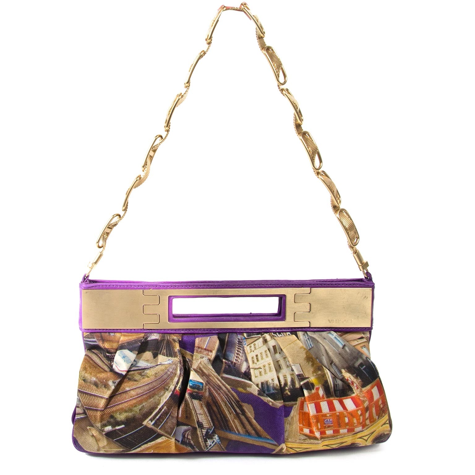 Pochette violette Versace