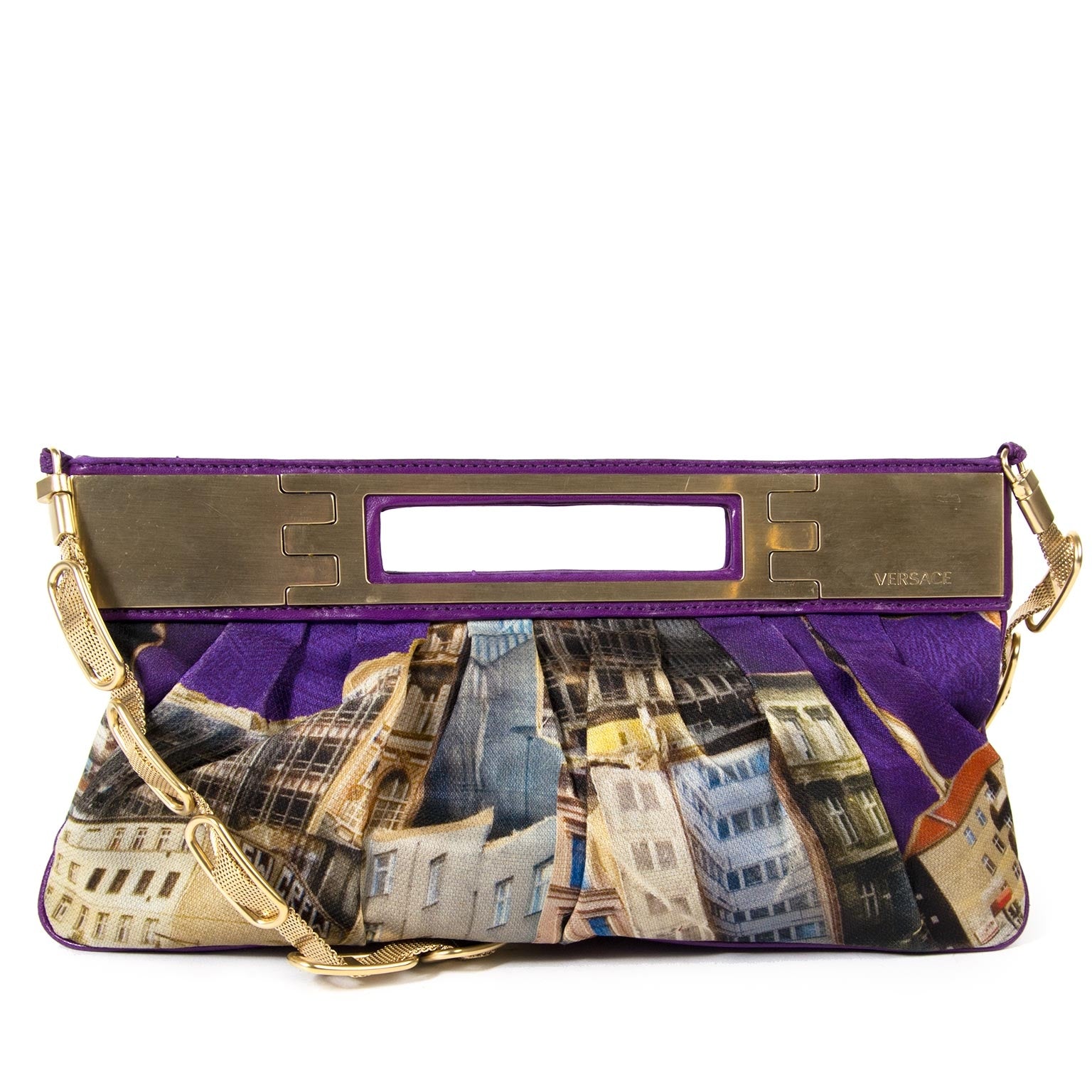 Pochette violette Versace