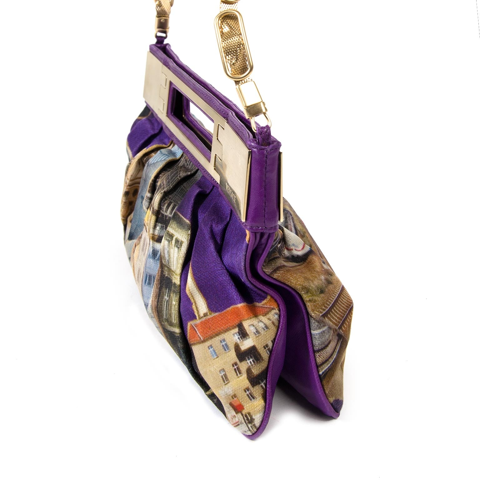 Pochette violette Versace