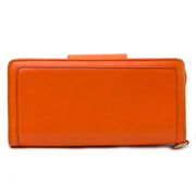 koop veilig online tegen de beste prijs Versace Orange Lambskin Wallet
