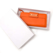 acheter en ligne secone main Versace Orange Lambskin Wallet