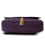 Versace Purple Quilted Paisley Medusa Shoulder Bag Buy authentic designer Versace secondhand bags at Labellov at the best price. Safe and secure shopping. Koop tweedehands authentieke Versace tassen bij designer webwinkel labellov.