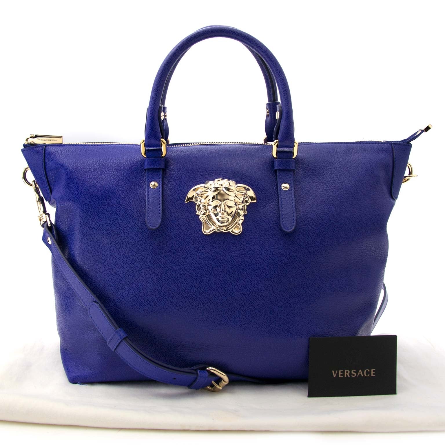 Koop en verkoop uw authentieke designer Versace Indigo Medusa Leather Bags