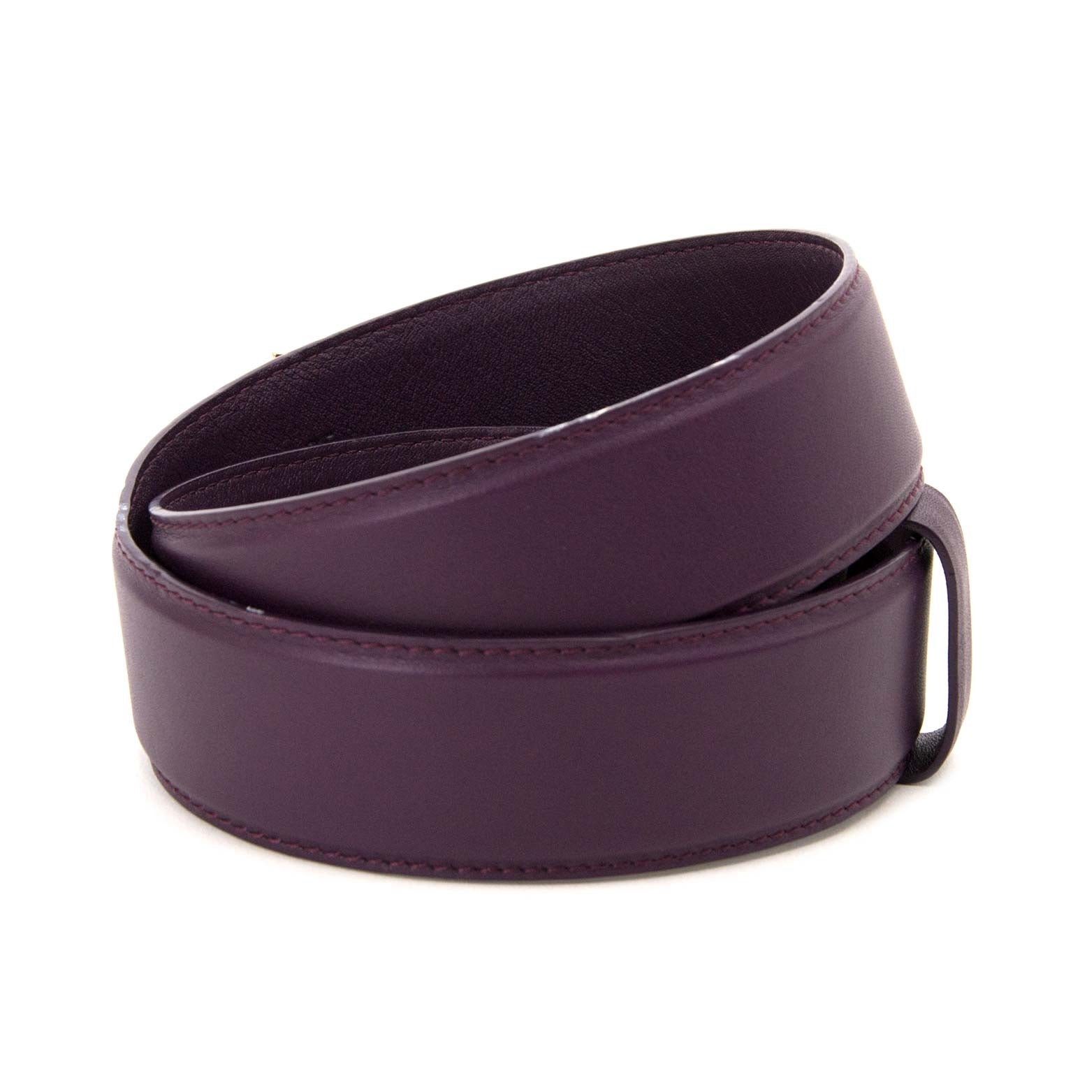 koop Versace Purple Medusa Belt - Size 80 bij labellov aan de beste prijs