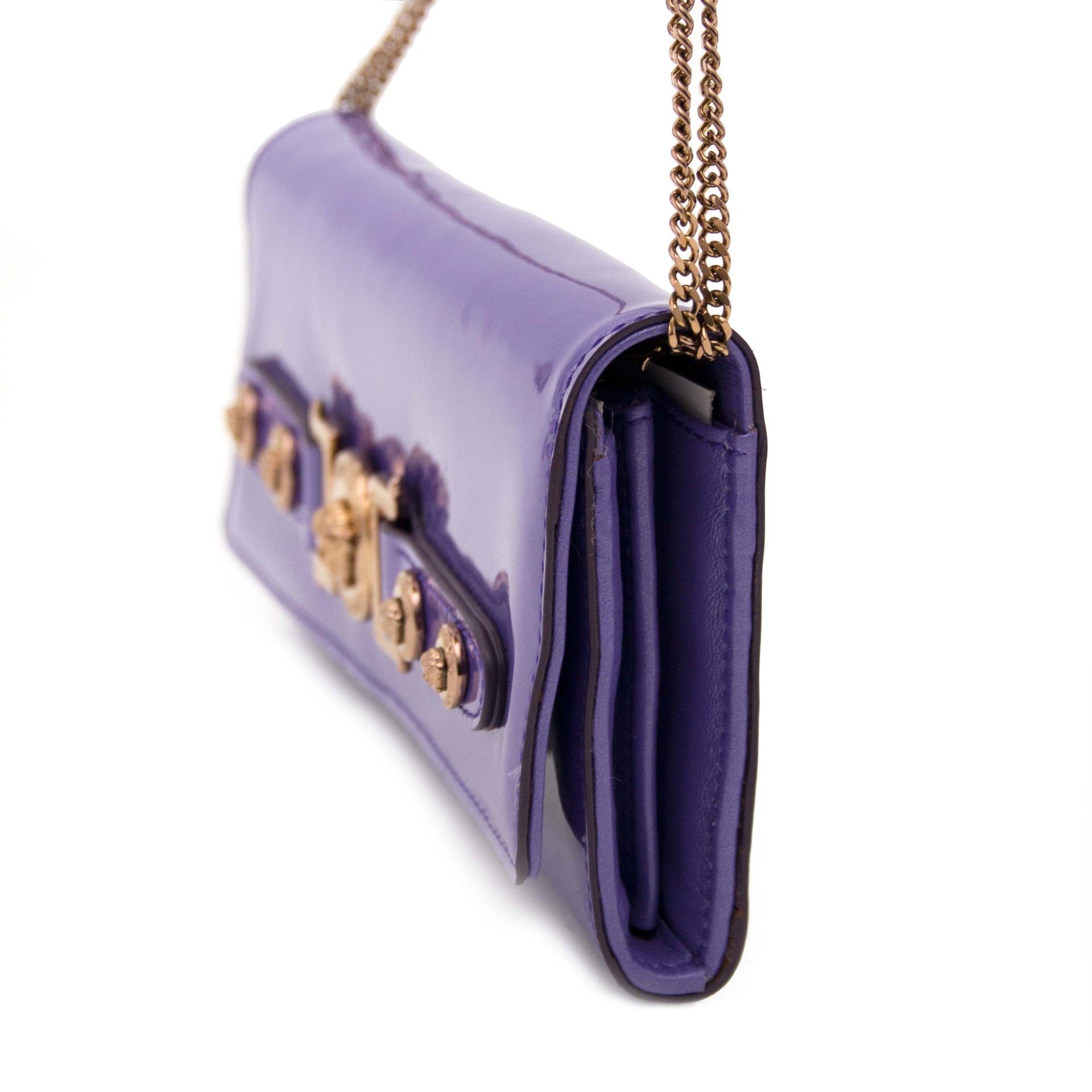 Are you looking for an authentic Versace Purple Wallet on Chain Medusa?