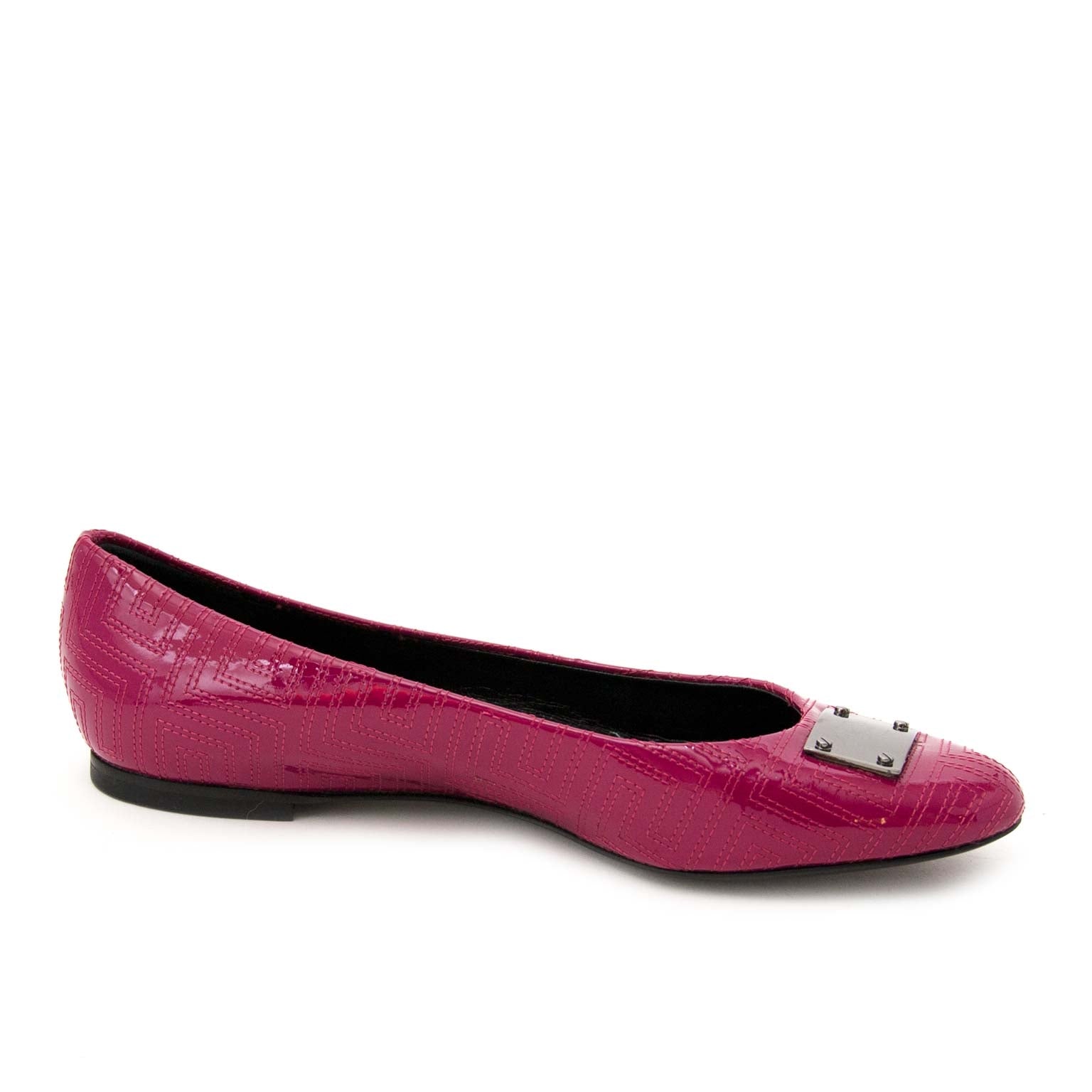Gianni Versace Couture Patent Fuchsia Ballerinas size 37,5 now online at labellov.com for the best price