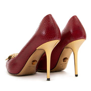 buy and sell second hand Versace Red Leather Medusa Pumps - Size 37 at labellov antwerp for the best price