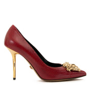 koop en verkoop tweedehands Versace Red Leather Medusa Pumps - Size 37 bij labellov antwerpen aan de laagste prijs