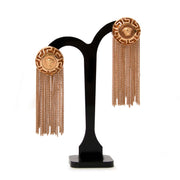 acheter en ligne seconde main Versace Rose Dripping Fringe' Medusa Earrings