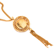 safe online shopping at labellov vintage fashion webshop belgium with versace medusa rose gold necklaces