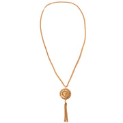 Buy authentic versace rose gold medusa tassle necklace now online at labellov vintage fashion webshop